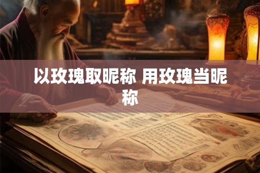 以玫瑰取昵称 用玫瑰当昵称 以玫瑰取昵称 用玫瑰当昵称
