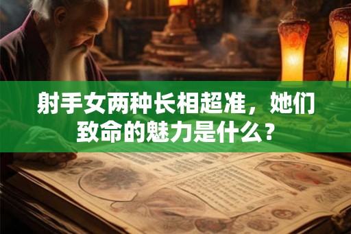 射手女两种长相超准，她们致命的魅力是什么？