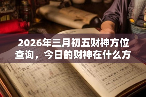 2026年三月初五财神方位查询，今日的财神在什么方向？