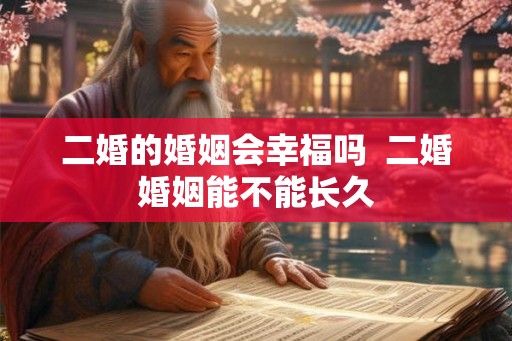 二婚的婚姻会幸福吗  二婚婚姻能不能长久