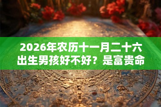 2026年农历十一月二十六出生男孩好不好？是富贵命吗？