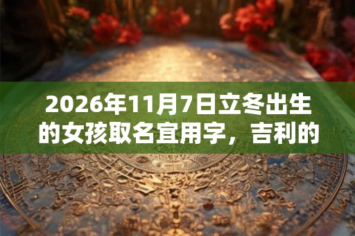 2026年11月7日立冬出生的女孩取名宜用字，吉利的女孩名字