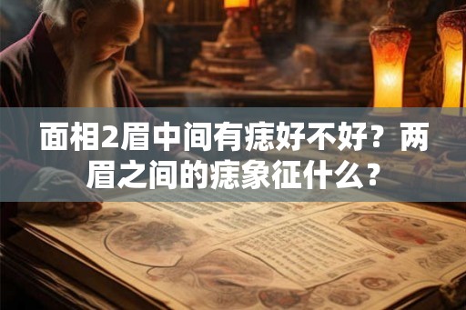 面相2眉中间有痣好不好？两眉之间的痣象征什么？