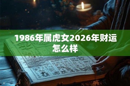 1986年属虎女2026年财运怎么样