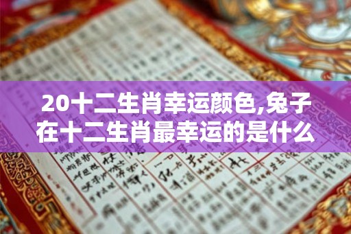 20十二生肖幸运颜色,兔子在十二生肖最幸运的是什么颜色