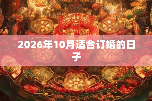 2026年10月适合订婚的日子