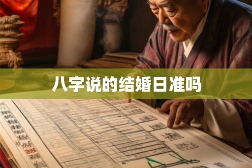 八字说的结婚日准吗