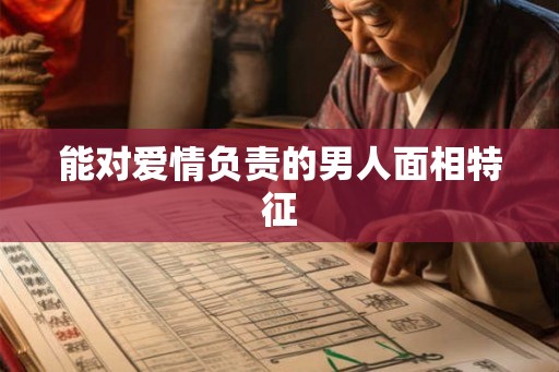 能对爱情负责的男人面相特征
