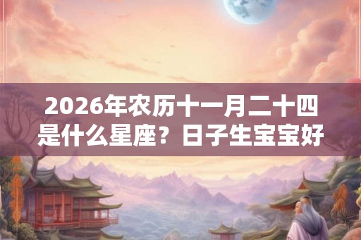 2026年农历十一月二十四是什么星座？日子生宝宝好吗？