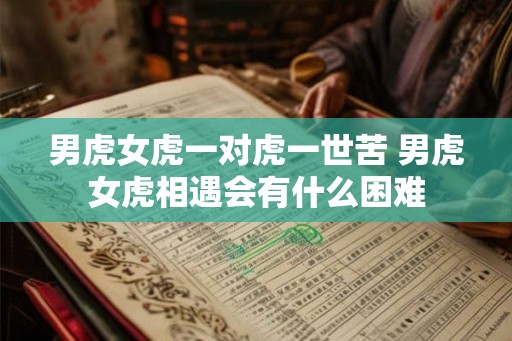 男虎女虎一对虎一世苦 男虎女虎相遇会有什么困难