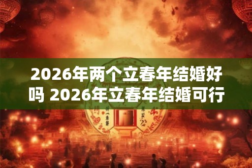 2026年两个立春年结婚好吗 2026年立春年结婚可行吗