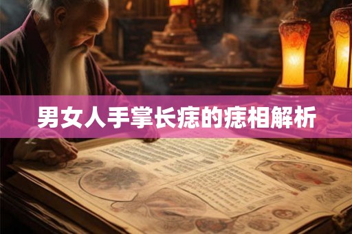 男女人手掌长痣的痣相解析 男女人手掌长痣的痣相解析