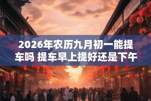 2026年农历九月初一能提车吗 提车早上提好还是下午提好