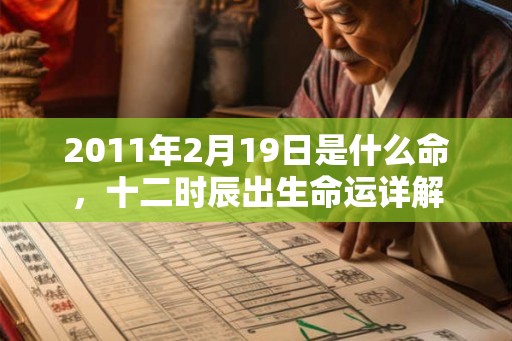 2011年2月19日是什么命，十二时辰出生命运详解