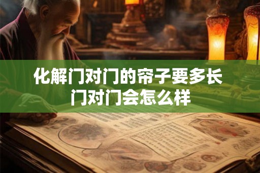 化解门对门的帘子要多长 门对门会怎么样