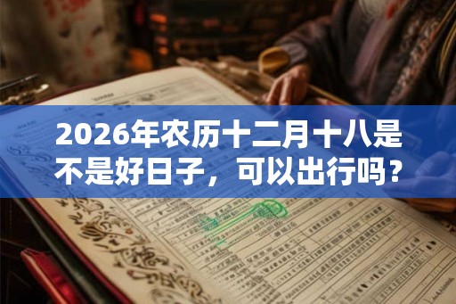 2026年农历十二月十八是不是好日子，可以出行吗？