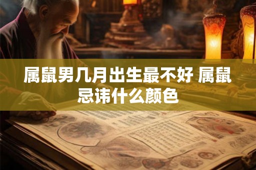 属鼠男几月出生最不好 属鼠忌讳什么颜色