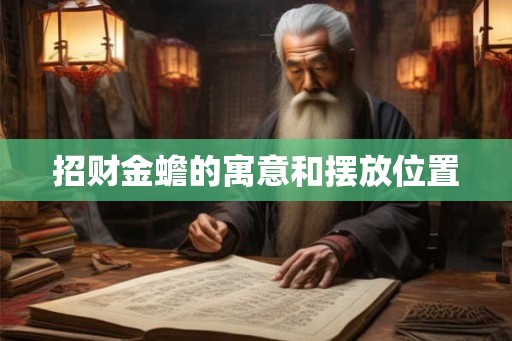 招财金蟾的寓意和摆放位置 招财金蟾的寓意和摆放位置