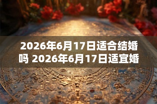 2026年6月17日适合结婚吗 2026年6月17日适宜婚礼吗