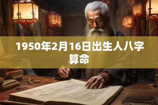1950年2月16日出生人八字算命