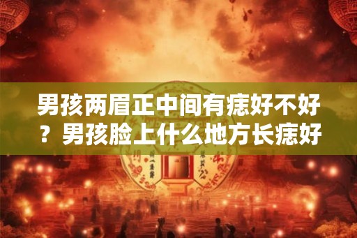 男孩两眉正中间有痣好不好？男孩脸上什么地方长痣好？