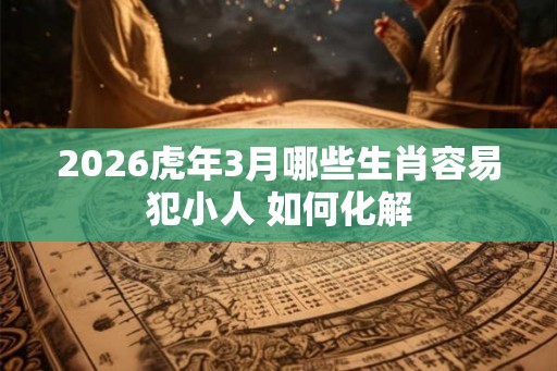 2026虎年3月哪些生肖容易犯小人 如何化解 2026虎年3月哪些生肖容易犯小人 如何化解