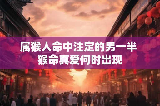属猴人命中注定的另一半 猴命真爱何时出现 属猴人命中注定的另一半 猴命真爱何时出现