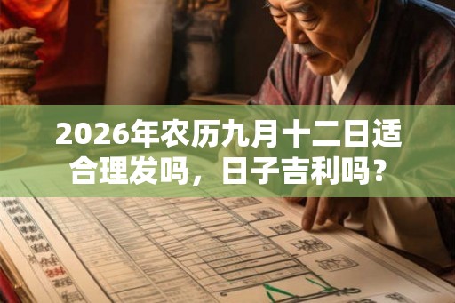 2026年农历九月十二日适合理发吗，日子吉利吗？