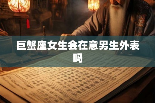 巨蟹座女生会在意男生外表吗