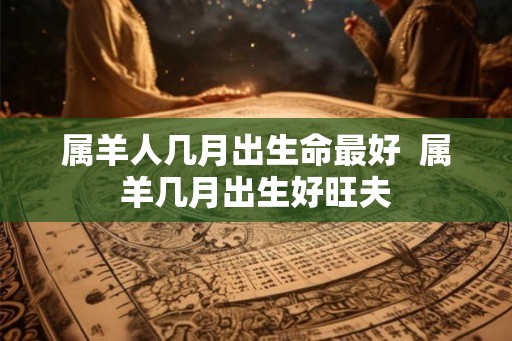 属羊人几月出生命最好  属羊几月出生好旺夫