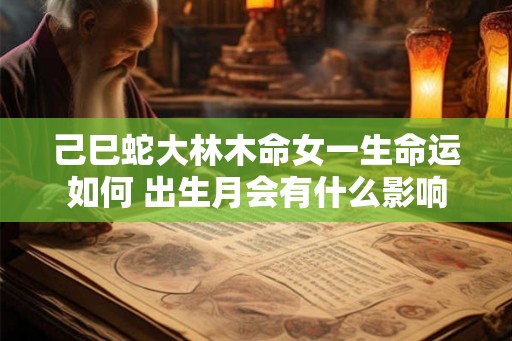 己巳蛇大林木命女一生命运如何 出生月会有什么影响