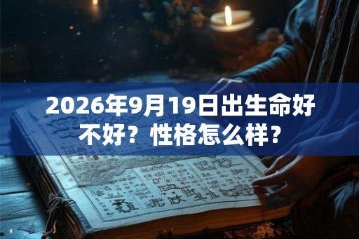 2026年9月19日出生命好不好？性格怎么样？