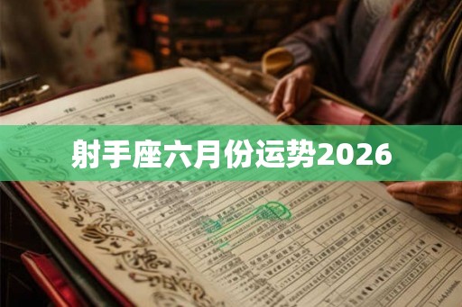 射手座六月份运势2026