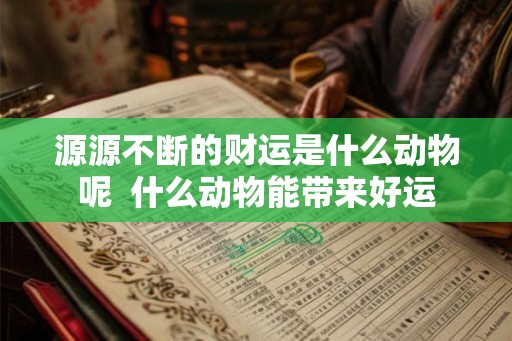源源不断的财运是什么动物呢  什么动物能带来好运