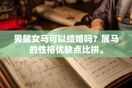 男鼠女马可以结婚吗?属马的性格优缺点比拼。 男鼠女马可以结婚吗?属马的性格优缺点比拼。