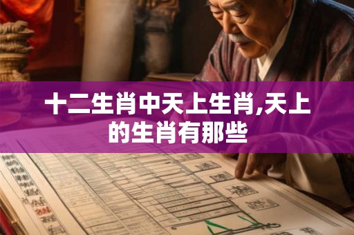 十二生肖中天上生肖,天上的生肖有那些