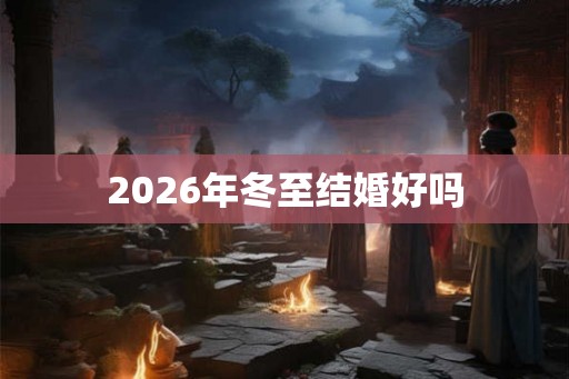 2026年冬至结婚好吗