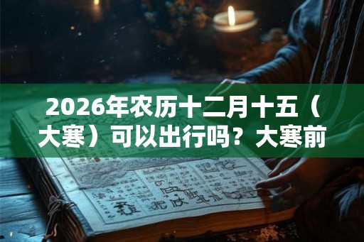 2026年农历十二月十五（大寒）可以出行吗？大寒前后适合出行的时间