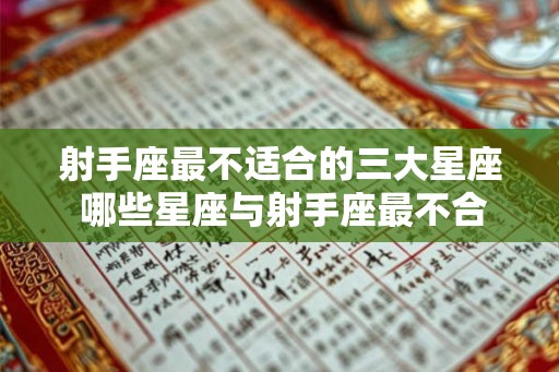 射手座最不适合的三大星座 哪些星座与射手座最不合适