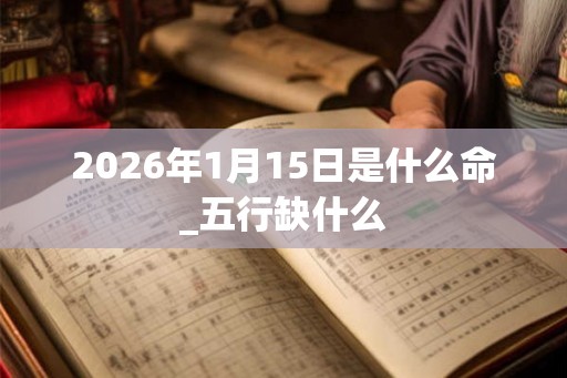 2026年1月15日是什么命_五行缺什么