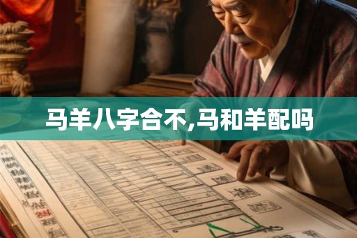 马羊八字合不,马和羊配吗
