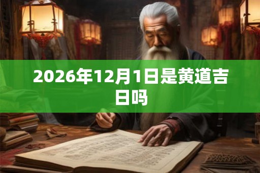 2026年12月1日是黄道吉日吗
