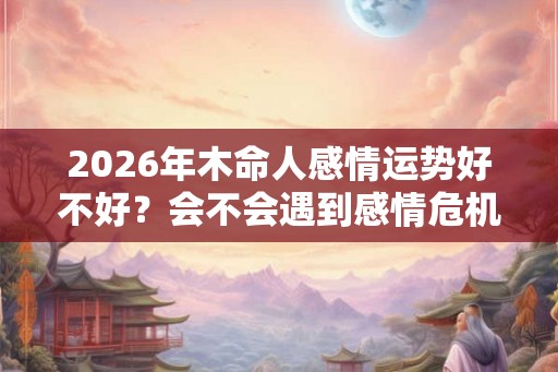 2026年木命人感情运势好不好？会不会遇到感情危机？