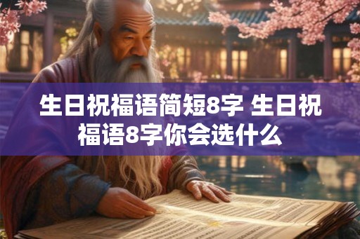 生日祝福语简短8字 生日祝福语8字你会选什么