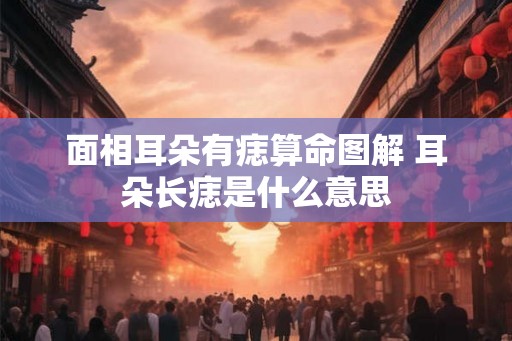 面相耳朵有痣算命图解 耳朵长痣是什么意思