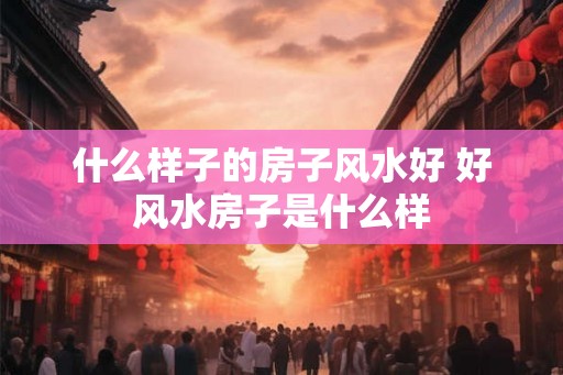 什么样子的房子风水好 好风水房子是什么样 什么样子的房子风水好 好风水房子是什么样