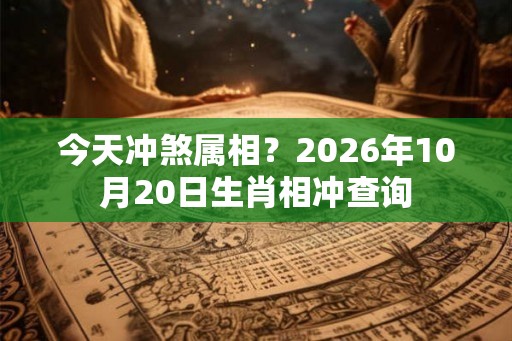 今天冲煞属相？2026年10月20日生肖相冲查询