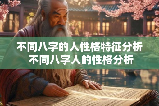 不同八字的人性格特征分析 不同八字人的性格分析