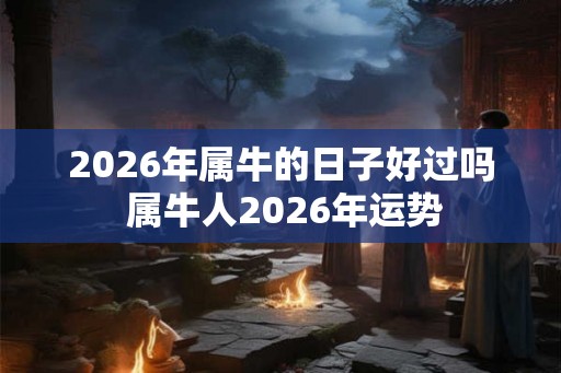 2026年属牛的日子好过吗 属牛人2026年运势 2026年属牛的日子好过吗 属牛人2026年运势