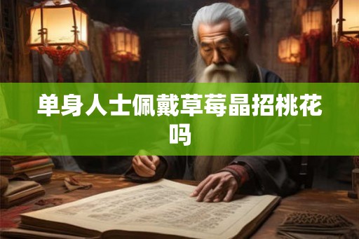 单身人士佩戴草莓晶招桃花吗